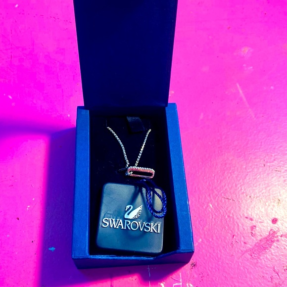 Swarovski pave paperclip necklace - Picture 10 of 13